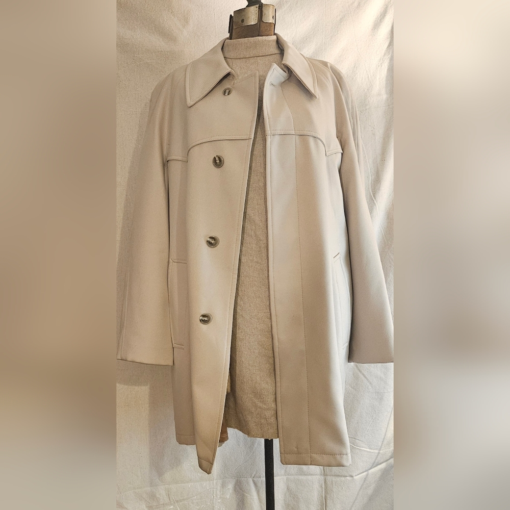 Vintage Handsome Zip Out Lined Trench 40 by Sears Men's Store